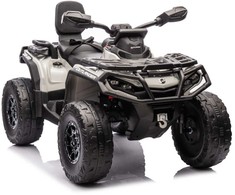 Lean Cars Vaikiškas keturratis Can Am Outlander 4x4 DK-CA005 Pilkas