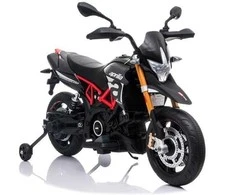 Lean Cars Vaikiškas akumuliatorinis motociklas Aprilia A007 juodas