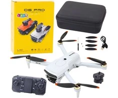 Lean Toys Šviesiai pilkas dronas su kamera D6 PRO