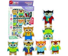 Lean Toys Įgūdžių lavinimo žaidimas Pelėdos 18 vnt
