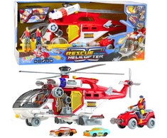 Lean Toys Multifunkcinis gelbėjimo sraigtasparnis su priedais