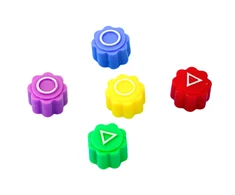 Lean Toys Gonggi žaidimo kauliukai, 5 vnt.