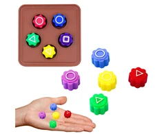 Lean Toys Gonggi kauliukų rinkinys su stovu, 5 vnt.
