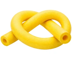 Lean Toys Putplasčio plaukimo lazda su kūno atrama, vaikams ir suaugusiems, 150 cm, geltona
