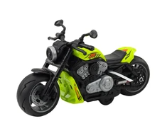 Lean Toys Žalias Žaislinis Motociklas su Šviesos ir Garsų Efektais