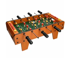 Lean Toys Table Football Arcade Game Mini Wooden Game Table 50x25 cm