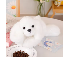 Lean Toys Pliušinis Maltos šuo su svoriniu užpildu 30cm