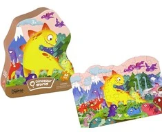 Puzzle Dėlionė LeanToys Dinozaurų Slėnis, 48 detalių