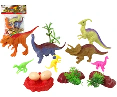 Žaislų rinkinys Dinozaurai su priedais Lean Toys