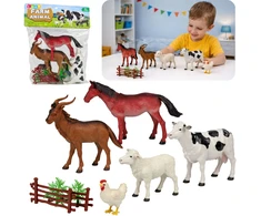 Lean Toys Ūkinių gyvūnų figūrėlės 13 vnt.