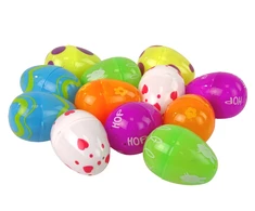 Lean Toys Vaikiškas velykinių kiaušinių rinkinys, 12 vnt.