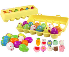 Bestway Velykinių žaisliukų rinkinys Lean Toys Squishy, 12 vnt.