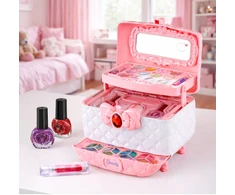 Lean Toys Kosmetinė rožinė 10 vnt.
