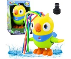 Lean Toys Spalvingas vandens žaislas papūga su judančiais elementais