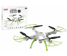 Lean Cars RC Dronas X5HW Syma, žalias/baltas