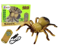 Lean Toys Zdalnie Sterowany Pająk Tarantula Pilot R/C Geltonas