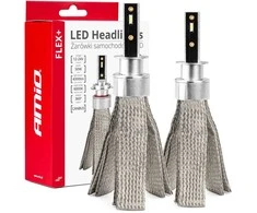 LED žibintų lemputės FLEX+ Series H1 canbus 6000K 12-24V AMIO-03655