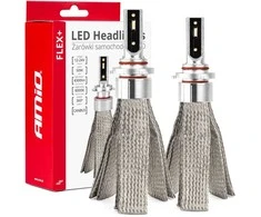 LED žibintų lemputės FLEX+ Series HB3 9005/HIR1 9011/H10 canbus 6000K 12-24V AMIO-03664