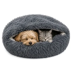 Dog/cat bed 70cm - plush Purlov