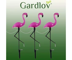 Solar garden lamp - flamingo Gardlov 21151