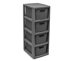 Branq lentyna su 4 krepšeliais Rattan, 28 l