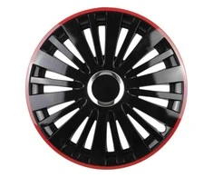 Leoplast Ratų gaubtas 1 vnt. Falcon, juodas ir raudonas 16"