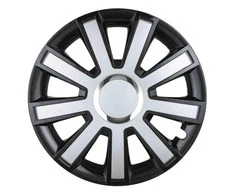 Leoplast Ratų gaubtas 1 vnt. Flash, juodas ir sidabrinis 16"