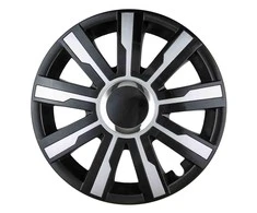 Leoplast Ratų gaubtas 1 vnt. Mirage, juodas ir sidabrinis 14"