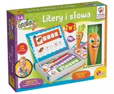 Lisciani Rinkinys carotina litery i słowa 2 w 1