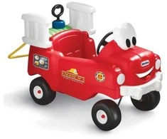 Vaikiškas stumiamas gaisrinės automobilis Little Tikes su vandens pompa