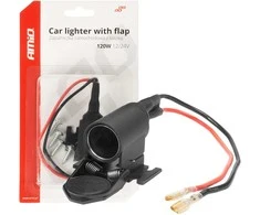 Automobilinis maitinimo lizdas su dangteliu 12/24V AMIO-04128
