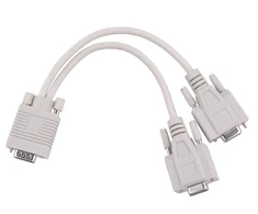 Oem VGA - 2xVGA adapteris Šviesiai pilkas