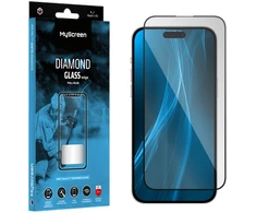MyScreen DIAMOND GLASS LITE edge FULL GLUE juodas apsauginis stiklas Apple iPhone 14 Pro Max 6.7"