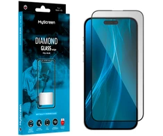 MyScreen DIAMOND GLASS LITE edge FULL GLUE apsauginis stiklas Apple iPhone 14 6.1" - juodas