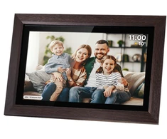 Kruger &amp; Matz skaitmeninis nuotraukų rėmelis FRAMEO Wi-Fi 15" medinis rėmelis