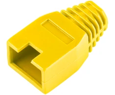 Osłona Guminis dangtelis 8p8c RJ45 kištukui, geltonas