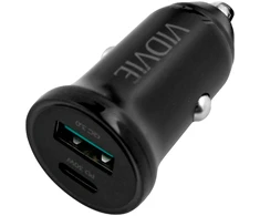 LP Įkroviklis 30 W USB + USB C tipo automobilinis įkroviklis su „PowerDelivery“ ir „QuickCharge“ funkcijomis