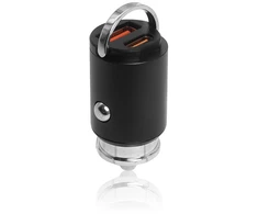 Ładowarka Įkroviklis Automobilinis įkroviklis 30W Juodas PD3.0+QC4.0
