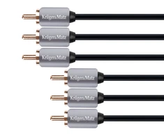 3 RCA-3 RCA komponentinis laidas - 1.8m - Kruger &amp; Matz