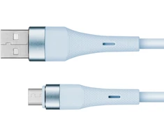 USB - microUSB kabelis 1 m silikoninis mėlynas Kruger &amp; Matz Basic
