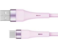 USB – C tipo USB kabelis 1 m silikoninis rožinis Kruger &amp; Matz Basic