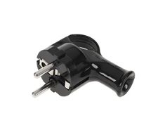 Wtyczka Oem Kampinis kištukas su įžeminimu unischuko juodas WT-40-2