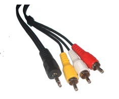 Oem Kabelis 3xRCA - AUX 3.5mm 3m