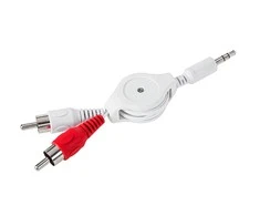 Cabletech AUX 3.5 - 2xRCA kabelis 0.8m