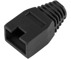 LP Guminis dangtelis juoda 8p8c RJ45 kištuko