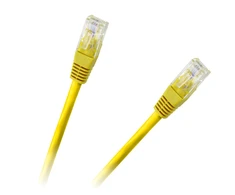 Oem Patchcord kabelis UTP 8c kištukas-kištukas 1.5 m CCA geltona cat.6e