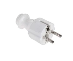 Wtyczka Oem Kištukas su įžeminimu unischuko baltas WT-30