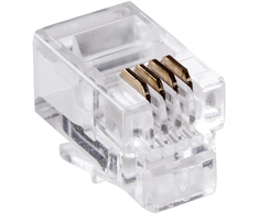 LP Telefono kištukas, 4P 4C x100pcs