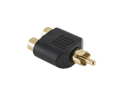 Złącze RCA-2xgn.RCA GOLD jungtis