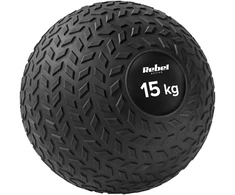 Mała Mažas medicininis kamuolys reabilitaciniams pratimams Slam Ball 23 cm 15 kg, REBEL ACTIVE